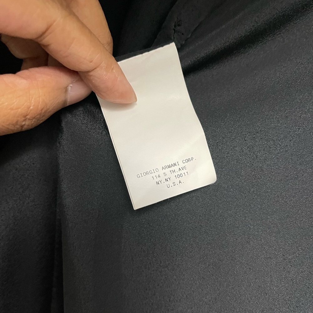 Armani Collezioni Antinea SRL Black Jacquard Blazer Made In Italy - Picture 10 of 12
